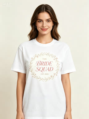 Wedding & Bachelorette custom apparel printed on a tee